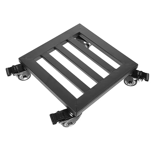 Toddmomy Blumentopfständer Pflanzentopfschale Pflanze mit Rädern Anlage Pflanzentopfständer ziehen um Rad bloomcar Pflanzenroller Pflanzenwagen Topfwagen Pflanzentopf-Mover Eisen Black von Toddmomy