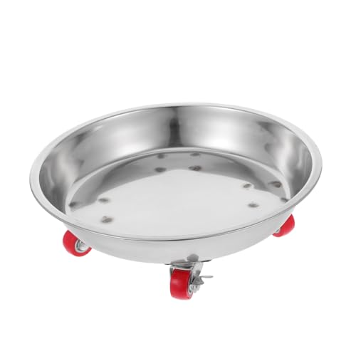 Toddmomy Pflanzenständerwagen Mit Rollen: Robuster Pflanzkübelwagen Aus Metall Mit Plattenrad Und Drainage von Toddmomy