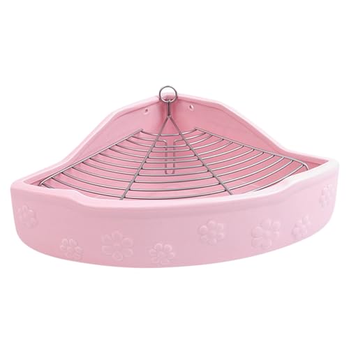 Toddmomy Bunte Keramik Kleintier Toilette und Kippschutz Leicht zu Reinigendes Eck Wc für Kaninchen Meerschweinchen und Kleine Haustiere Praktische Tierbedarf von Toddmomy