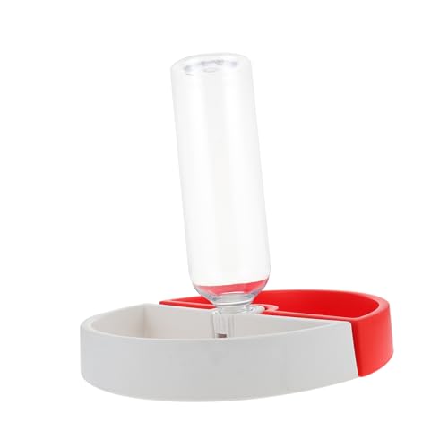 Toddmomy Bunter Katzennapf Futterschale und Wassernapf mit Klarem Wasserbehälter Rutschfestem Design und Erhöhtem Standfuß zur Entlastung des Katzenhalses für Katzen und Kleine Haustiere von Toddmomy