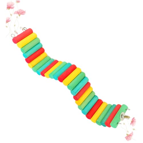 Toddmomy Buntes Hamster Kletterspielzeug aus Natürlichem Holz Stabile Tierfreundliche Holzleiter für Kleintiere Wie Hamster Wellensittiche und Papageien Farbenfrohe Übungsleiter für Toddmomy Buntes Hamster Kletterspielzeug aus Natürlichem Holz Stabile Tierfreundliche Holzleiter für Kleintiere Wie Hamster Wellensittiche und Papageien Farbenfrohe Übungsleiter für von Toddmomy