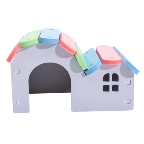 Toddmomy Buntes Hamsterhaus aus Ökologischem Material Gemütliches Schlafbett für Kleine Tiere für Hamster Meerschweinchen und Kaninchen Leicht und Langlebig Geruchsneutral Handgefertigt Toddmomy Buntes Hamsterhaus aus Ökologischem Material Gemütliches Schlafbett für Kleine Tiere für Hamster Meerschweinchen und Kaninchen Leicht und Langlebig Geruchsneutral Handgefertigt von Toddmomy
