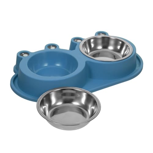 Toddmomy Doppelter Futternapf für Katzen und Hunde mit Auslaufsicherem Moat-Design rutschfest Edelstahl-schüsseln mit Robustem Kunststoffsockel Geeignet für Kleine und Mittelgroße Haustiere Toddmomy Doppelter Futternapf für Katzen und Hunde mit Auslaufsicherem Moat-Design rutschfest Edelstahl-schüsseln mit Robustem Kunststoffsockel Geeignet für Kleine und Mittelgroße Haustiere von Toddmomy