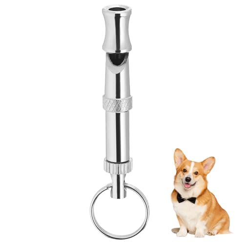 Toddmomy Einstellbare Hundepfeife aus Langlebigem Nickelfreiem Messing mit Schlüsselring Dualem Hörbarem Signal für Hunde Welpentraining Silberfarben Lang Toddmomy Einstellbare Hundepfeife aus Langlebigem Nickelfreiem Messing mit Schlüsselring Dualem Hörbarem Signal für Hunde Welpentraining Silberfarben Lang von Toddmomy