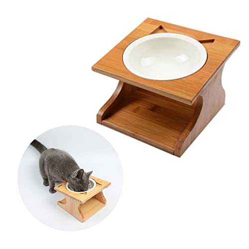 Toddmomy Einstellbarer Hundenapf aus Holz Rutschfester Futternapf für Hunde und Katzen für Trockenfutter Nassfutter oder Wasser Haustierfutterstation aus Hochwertigem für Sauberes Zuhause Toddmomy Einstellbarer Hundenapf aus Holz Rutschfester Futternapf für Hunde und Katzen für Trockenfutter Nassfutter oder Wasser Haustierfutterstation aus Hochwertigem für Sauberes Zuhause von Toddmomy