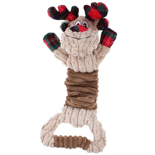 Toddmomy Elchförmige Hundespielzeug für geformt Zahnen quietschen Haustiere Zähne Kauen Welpenspielzeug kleine Hunde Plüsch-Hundespielzeug Weihnachts-Hunde-Quietschspielzeug Toddmomy Elchförmige Hundespielzeug für geformt Zahnen quietschen Haustiere Zähne Kauen Welpenspielzeug kleine Hunde Plüsch-Hundespielzeug Weihnachts-Hunde-Quietschspielzeug von Toddmomy