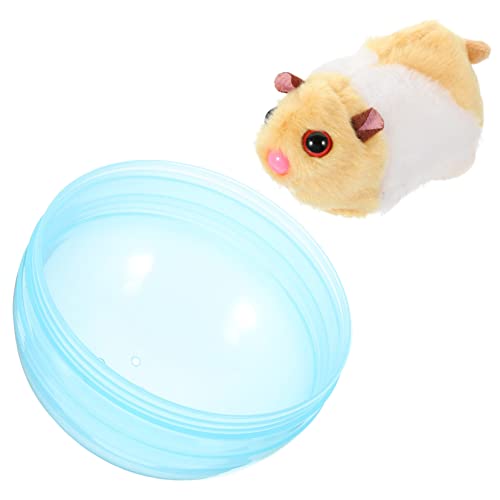 Toddmomy Elektrischer Hamsterball mit rollenden Kugeln klein Plüsch Katzenspielzeug anregend Kognitive Toys Katzen Smart Katze necken Ball Katze Running Toy Elektronisches Bauteil von Toddmomy