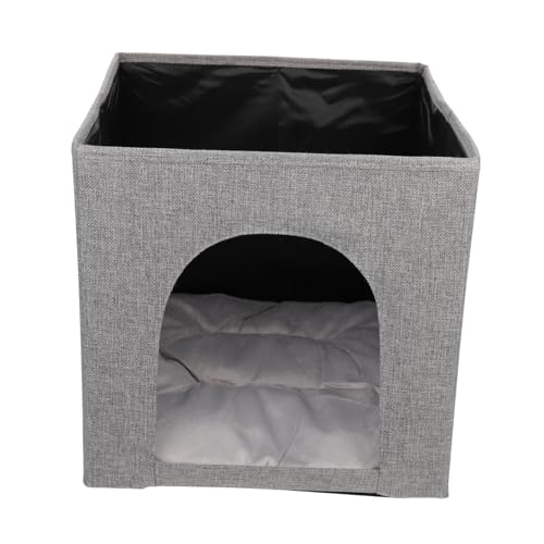 Toddmomy Faltbare Katzenhöhle aus Hochwertigem Gemütlicher Schlafplatz für Katzen Kratzfest für Innenbereich Schützt Licht und Störungen Kleine Deckel Toddmomy Faltbare Katzenhöhle aus Hochwertigem Gemütlicher Schlafplatz für Katzen Kratzfest für Innenbereich Schützt Licht und Störungen Kleine Deckel von Toddmomy