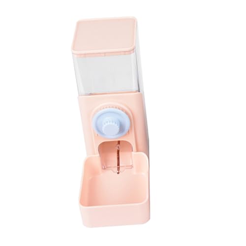 Toddmomy Futterautomat Für Haustiere Futterstelle Für Kaninchen Heufresser Kaninchen Katzenfutter Automatisch Spender Multifunktional Pellets Hängend Kleintierbedarf Rosa Plastik von Toddmomy