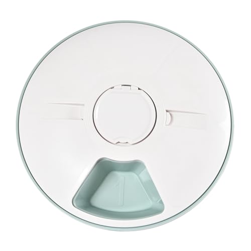 Toddmomy Futterautomat für Haustiere Futternapf für Haustiere Futterspender Essen pet Feeder pet Food Container katzenfutter Behälter für Tiernahrung Timing-Haustierfutterautomat Abs Green von Toddmomy