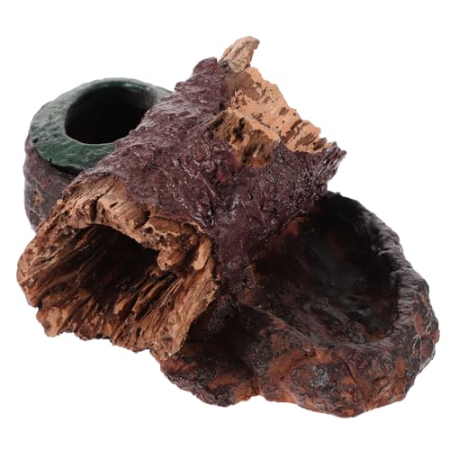 Toddmomy Reptilienfutternapf Schildkrötenfütterungsbecken Schlangenwasserschale Harz Versteck Terrarium- Buschmuster Toddmomy Reptilienfutternapf Schildkrötenfütterungsbecken Schlangenwasserschale Harz Versteck Terrarium- Buschmuster von Toddmomy