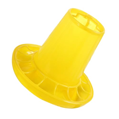 Toddmomy Futtereimer Futtertröge Für Geflügel Kükenfutterautomat Für Den Haushalt Behälter Für Geflügelfutter Futterautomat Für Geflügel Futterbehälter Für Geflügel Plastik Yellow von Toddmomy