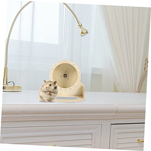 Toddmomy Geräuscharmes Hamsterrad aus Holz mit Stabilem Ständer Laufrad für Chinchillas Meerschweinchen Trainingsrad für Kleintiere Spielerisches Haustier Übungsrad Toddmomy Geräuscharmes Hamsterrad aus Holz mit Stabilem Ständer Laufrad für Chinchillas Meerschweinchen Trainingsrad für Kleintiere Spielerisches Haustier Übungsrad von Toddmomy