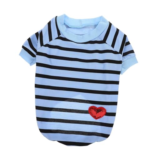 Toddmomy Gestreiftes Hemd Für Hunde Haustierbekleidung Für Hunde Atmungsaktive Hundeshirts Hundespielzeug Entzückendes Hundeshirt Windhund Züchten Outdoor-Haustier-Sweatshirt Baumwolle Toddmomy Gestreiftes Hemd Für Hunde Haustierbekleidung Für Hunde Atmungsaktive Hundeshirts Hundespielzeug Entzückendes Hundeshirt Windhund Züchten Outdoor-Haustier-Sweatshirt Baumwolle von Toddmomy