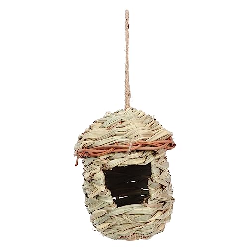 Toddmomy Gewebtes Vogelhaus aus Stroh Hängend für Garten und Veranda Sicheres für Rustikaler Stil zu Befestigen für Innen und Außenbereiche Toddmomy Gewebtes Vogelhaus aus Stroh Hängend für Garten und Veranda Sicheres für Rustikaler Stil zu Befestigen für Innen und Außenbereiche von Toddmomy