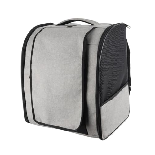 Toddmomy Großer Katzentransportrucksack aus Atmungsaktivem Oxfordstoff Robuste Tragbare Haustier Tragetasche mit Bequemen Griffen für Reisen Ausflüge und Outdoor Aktivitäten von Toddmomy