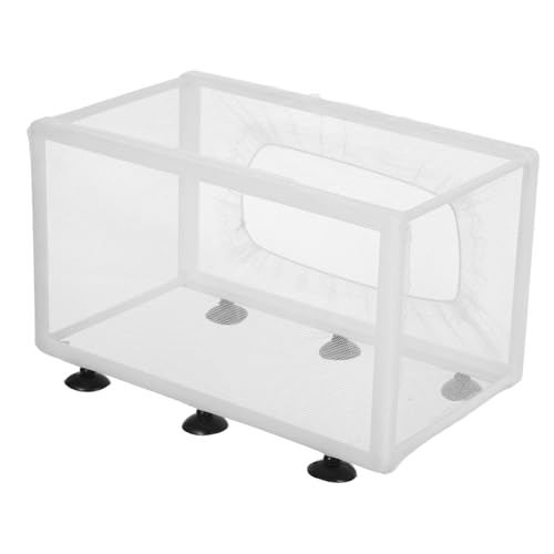 Toddmomy Großes Fischnetz Aufzuchtbecken mit Saugnäpfen Fisch Isolationsbox für Aquarium zur Sicheren Fischbrut und Besseren Überlebensrate von Toddmomy