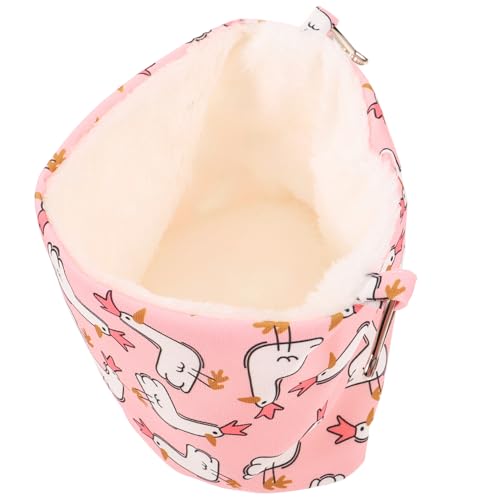 Toddmomy Hängende Hamster Hängematte aus Strapazierfähigem Warmes und Gemütliches Kleintierbett als Versteck für Hamster Meerschweinchen und Kaninchen im Käfiggebrauch von Toddmomy