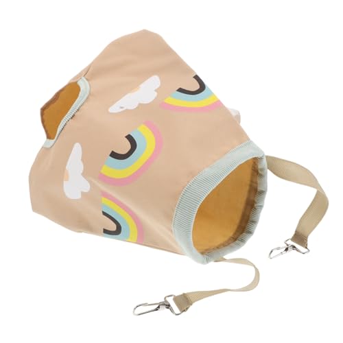 Toddmomy Hängender Heusack für Kleintiere mit Belüftetem Design Tragbarer Heufutterbeutel für Kaninchen Meerschweinchen und Hamster Platzsparender Leichter Futterhalter für Frisches Heu von Toddmomy
