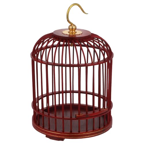 Toddmomy Hängender Vogelkäfig aus Holz für Kleine Tiere Vintage Deko Käfig für Vögel Hamster und Andere Kleintiere Sicherem Schlossverschluss für Optimalen Schutz Toddmomy Hängender Vogelkäfig aus Holz für Kleine Tiere Vintage Deko Käfig für Vögel Hamster und Andere Kleintiere Sicherem Schlossverschluss für Optimalen Schutz von Toddmomy