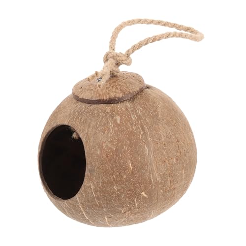 Toddmomy Hängendes Vogelbett aus Kokosnuss Langlebige Papageienschaukel und Schlafnest Vielseitig Einsetzbar für Vögel Hamster und Kleintiere für Spiel und Entspannung Toddmomy Hängendes Vogelbett aus Kokosnuss Langlebige Papageienschaukel und Schlafnest Vielseitig Einsetzbar für Vögel Hamster und Kleintiere für Spiel und Entspannung von Toddmomy