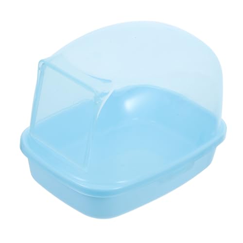 Toddmomy Hamster Badewanne Chinchilla zubehör Hamster Tierpflege Zubehör Chinchilla Pflege Hamster Lebensraum Hamsterbettwäsche magnetische Schalen kleines Tierhaus Abs Sky-Blue von Toddmomy