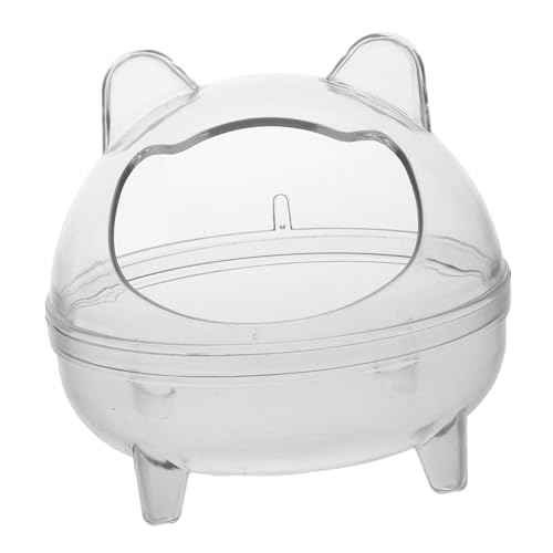 Toddmomy Hamster Badezimmer Toilette Sandbad Für Hamster Toilettenbehälter Für Hamster Mäusebadzubehör Hamsterbad Und Sandkasten Hamster Staubbadewanne Kleines Tiersandbad Transparent Abs von Toddmomy