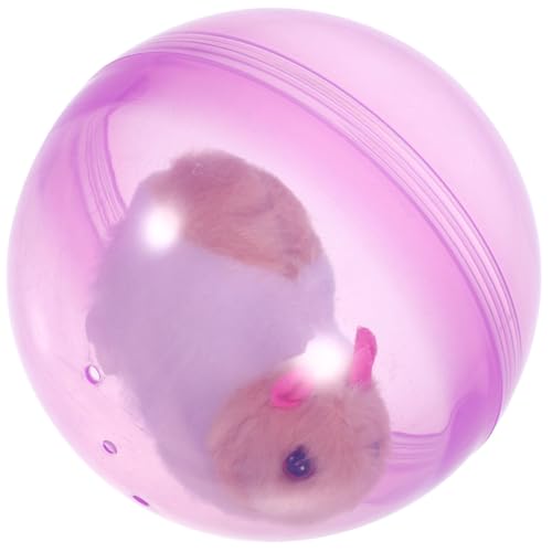 Toddmomy Hamster-Gymnastikball Hamster-Laufball Transparentes Kunststoff-Hamsterball-Rad Katzen-Teaser-Spielzeug Für Kleine Haustiere von Toddmomy