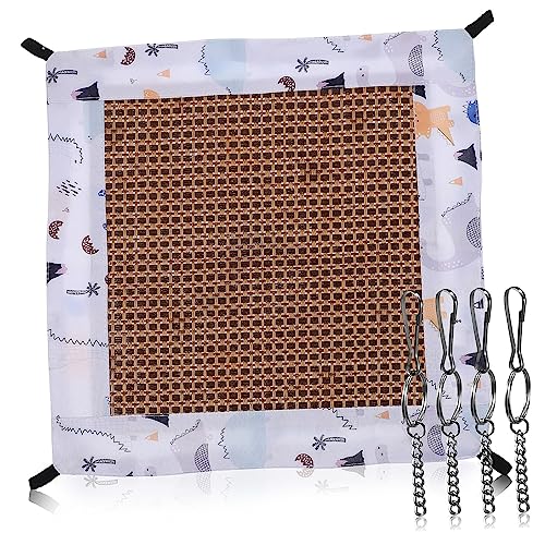 Toddmomy Hamster Hängematte für Kleine Haustiere Abnehmbares und Waschbares Bett Atmungsaktiv für Käfige Cartoon Design für Sommerkomfort Perfektes von Toddmomy