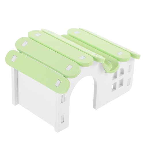 Toddmomy Hamster Haus aus PVC Bunt Kleines Versteck und Schlafplatz für Zwerghamster und Meerschweinchen Entspannendes Nagetier Spielhaus mit Dekorativem Design Geeignet für Kleine von Toddmomy