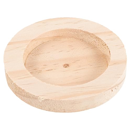 Toddmomy Hamster Holz Futter Schüssel für Kleine Tragefeste Fütterungsschale aus Hochwertigem Holz für Hamster Chinchillas und Andere Kleintiere Langlebig von Toddmomy