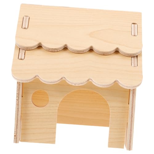 Toddmomy Hamster Holzhaus für Kleine Zartes Hamsterversteck aus Robustem Holz für Käfig Sicheres Rückzugsgebiet Toddmomy Hamster Holzhaus für Kleine Zartes Hamsterversteck aus Robustem Holz für Käfig Sicheres Rückzugsgebiet von Toddmomy