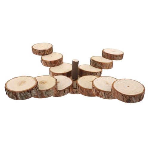 Toddmomy Kleintier Spielzeug Holzleiter Plattform Für Hamster Mäuse Und Ratten Klettern Spielen Und Zähnepflege Natürliches Material Zubehör Für Käfige von Toddmomy