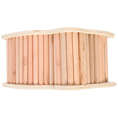 Toddmomy Hamster Kletterleiter aus Holz Mehrfunktionales Kleintierspielzeug Sichere Langlebige Brücke für Hamster Rennmäuse und Kleine Haustiere Schadstofffrei Glatte Oberfläche von Toddmomy