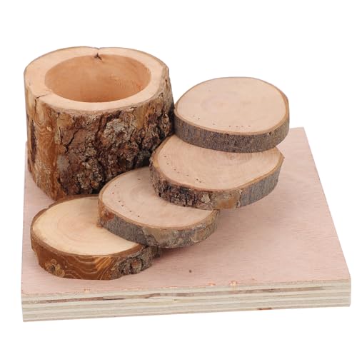 Toddmomy Hamster Kletterspielzeug aus Holz mit Futter und Trinkschale Aktivitätsplattform für Kleintiere Zahnpflege Unterhaltsame Beschäftigung für Hamster Rennmäuse und Toddmomy Hamster Kletterspielzeug aus Holz mit Futter und Trinkschale Aktivitätsplattform für Kleintiere Zahnpflege Unterhaltsame Beschäftigung für Hamster Rennmäuse und von Toddmomy