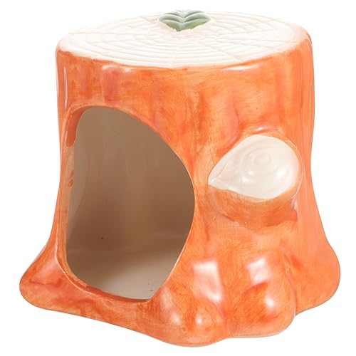 Toddmomy Keramik Hamster Hideout Form Kühlnest Kleine Haustier Versteck Haus Spielplatz Schlafplatz von Toddmomy