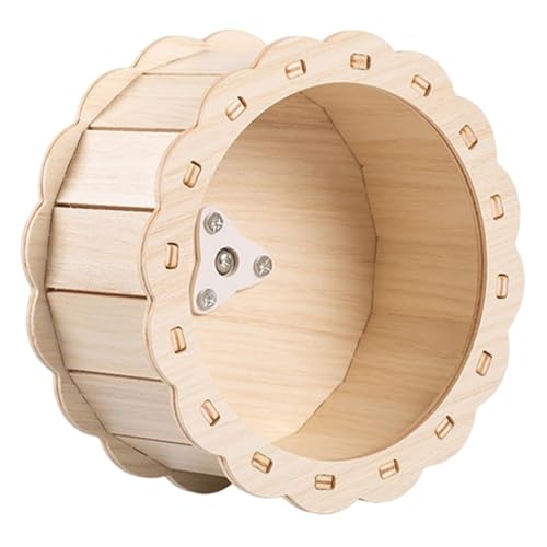 Toddmomy Hamster Laufrad Aus Holz Für Kleine Haustiere Wie Hamster Und Nager Für Bewegung Und Spaß von Toddmomy