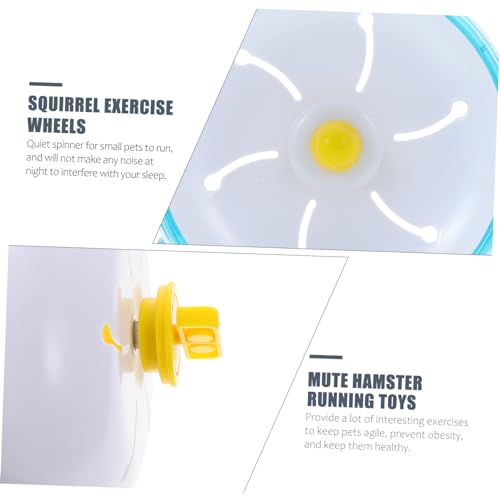 Toddmomy Hamster Laufrad Leise Geräuscharm Robust Langlebig Ungiftig für Kleintiere Wie Hamster Igel und Zwerghamster Geeignet Pet Plaything Exercise Wheel von Toddmomy