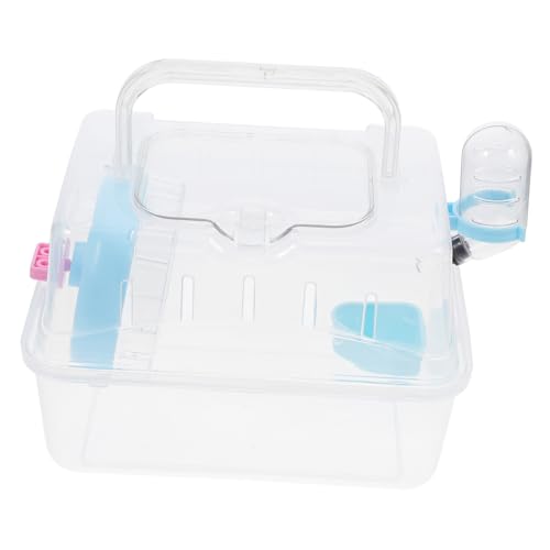 Toddmomy Haushalts Hamster Käfig Reise Hamster Käfig Haustier Meerschweinehöhne Hutch Hamster Tragbarer Käfig Meerschweinchen -Käfig Meerschweinchen Lebensraum Hamsterträgerbeutel Hamster von Toddmomy