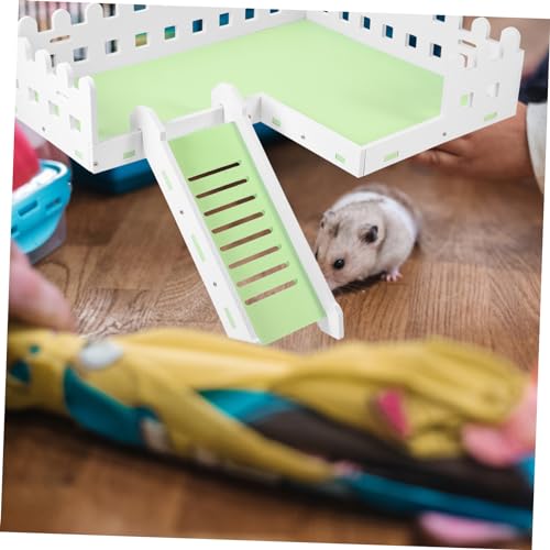 Toddmomy Hamster Plattform Grün Kleintier mit Rampe Stabile Ruhe und Trainingsfläche für Hamster und Kleine Nagetiere Vielseitig als Versteck und Spielplatz im Käfig Geeignet Toddmomy Hamster Plattform Grün Kleintier mit Rampe Stabile Ruhe und Trainingsfläche für Hamster und Kleine Nagetiere Vielseitig als Versteck und Spielplatz im Käfig Geeignet von Toddmomy