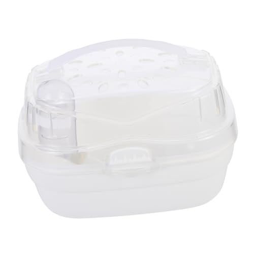 Toddmomy Hamster Reisebox Tragbarer Kunststoff für Kleintiere Atmungsaktiver Reisekäfig für Hamster Mäuse und Frettchen Sicher und Langlebig für Unterwegs Klassisches von Toddmomy