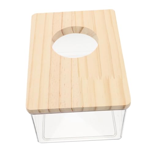Toddmomy Hamster Sandbad Box Transparent Sandbadewanne für Kleintiere Gerbil Sandbad Schale Rechteckiges Haustierbad für Selbstreinigung und Natürliche von Toddmomy