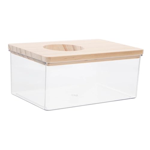 Toddmomy Hamster Sandbad Holzabdeckung für Zwerghamster Meerschweinchen und Andere Kleintiere zu Reinigen und Langlebig Toddmomy Hamster Sandbad Holzabdeckung für Zwerghamster Meerschweinchen und Andere Kleintiere zu Reinigen und Langlebig von Toddmomy