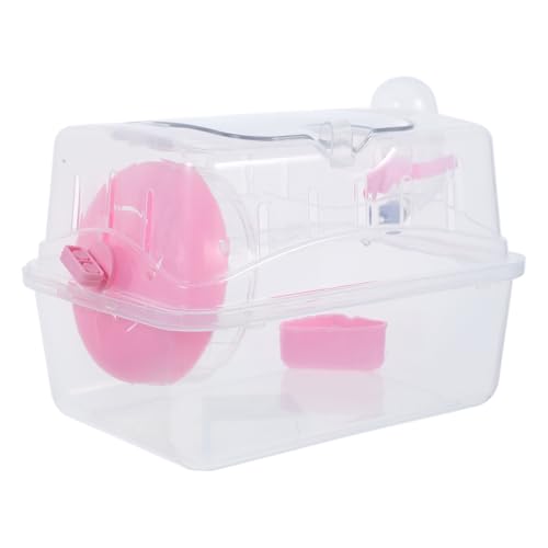 Toddmomy Hamster Transportbox aus Transparentem für Kleintiere Tragbarer Außentragekäfig für Meerschweinchen Mäuse und Hamster Praktischer Käfig für Unterwegs von Toddmomy