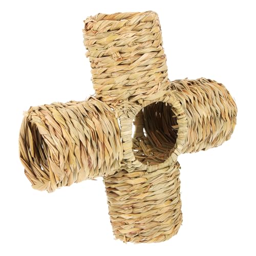 Toddmomy Hamster Tunnel aus Naturstroh Woven Spieltunnel für Kleine für Hamster und Chinchillas Aktivität und Dekoratives Versteckspielzeug für Käfige Toddmomy Hamster Tunnel aus Naturstroh Woven Spieltunnel für Kleine für Hamster und Chinchillas Aktivität und Dekoratives Versteckspielzeug für Käfige von Toddmomy