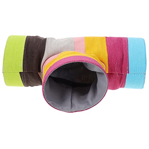 Toddmomy Hamster Tunnel für Kleintiere Bunter Spieltunnel für Hamster Meerschweinchen Katzen und Igel als Schlafplatz und Versteck für Ihre Kleinen Freunde von Toddmomy
