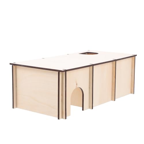 Toddmomy Hamster Versteck Haus aus Holz Mehrkammer Nest für Kleine Haustiere Wie Hamster Chinchillas Schlafen und Trainieren Langlebig und Sicher Toddmomy Hamster Versteck Haus aus Holz Mehrkammer Nest für Kleine Haustiere Wie Hamster Chinchillas Schlafen und Trainieren Langlebig und Sicher von Toddmomy