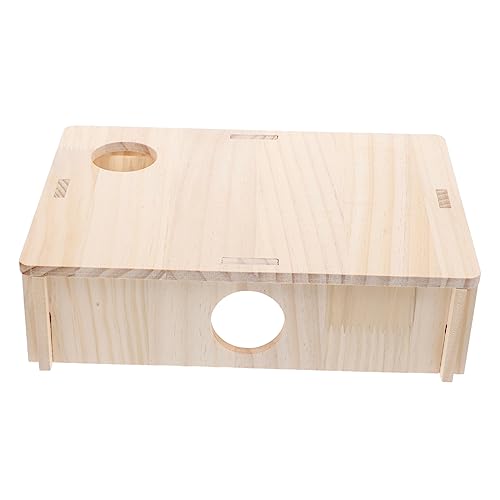 Toddmomy Hamster Versteck Labyrinth aus Holz für Kleine Mehrere Räume für Rückzug für Hamster und Meerschweinchen Sicheres und Langlebiges Einfache von Toddmomy