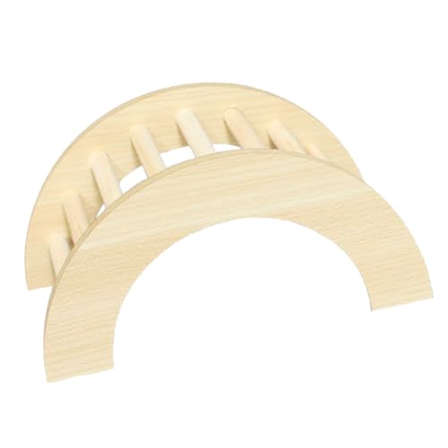 Toddmomy Hamster-spielzeugbrücke Haustier Klettern Hamsterspielzeug Kletterplattform Für Kleintiere Brücke Für Kleine Tiere Nagetier Brückenrampen, Kauspielzeug Rattenbeißspielzeug Hölzern von Toddmomy