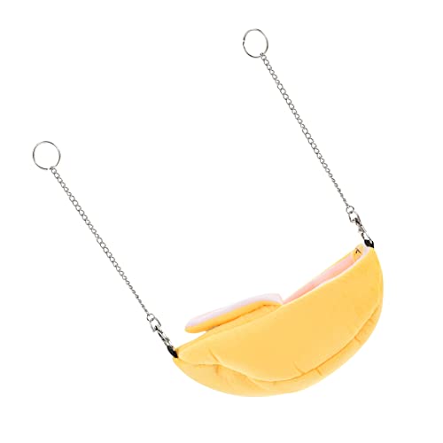 Toddmomy Hamsterbett Aus Bananen Hängematte Für Kleintiere Warmes Schlafnest Für Hamster Für Käfig Und Nest Gemütliches Hamsterhaus von Toddmomy